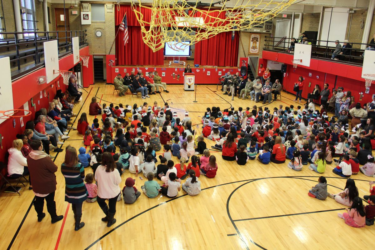 LES students honor veterans at assemblies Liberty Central School District